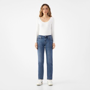 SUNSET Regular Slim Soft Tencel - Basic - Medium Blue from DAWN Denim