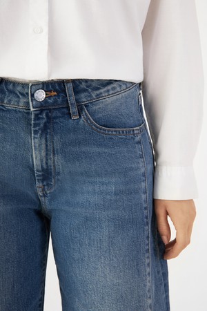 ASH Barrel Leg Minimal Stretch - Cutline - Vintage Blue from DAWN Denim