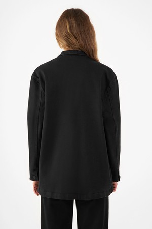 QUIET Jacket - Soft Denim Tencel - Black/Black - Womenswear from DAWN Denim