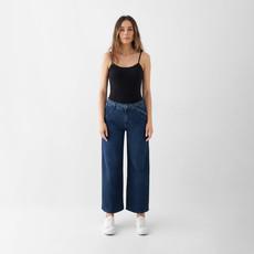 BLINK High Waist Culotte Jeans - Dark Blue via DAWN Denim