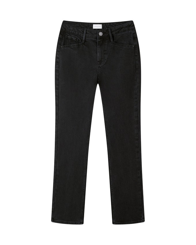 SUNSET Regular Slim Soft Tencel - Basic - Vintage Black from DAWN Denim