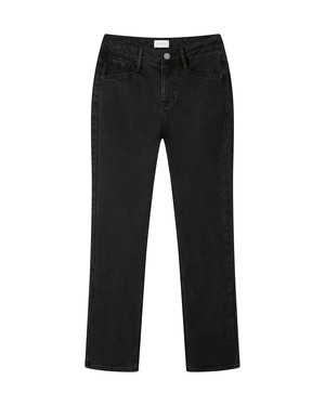 SUNSET Regular Slim Soft Tencel - Basic - Vintage Black from DAWN Denim
