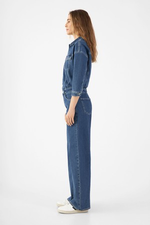 ROS Overall Minimal Stretch - Boxy - Vintage Blue from DAWN Denim