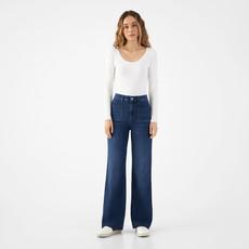 DEW Flared Soft Denim - Sailor- Dark Blue via DAWN Denim