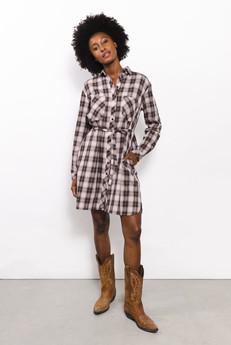 Anna Dress | Checked multicolor via Elements of Freedom