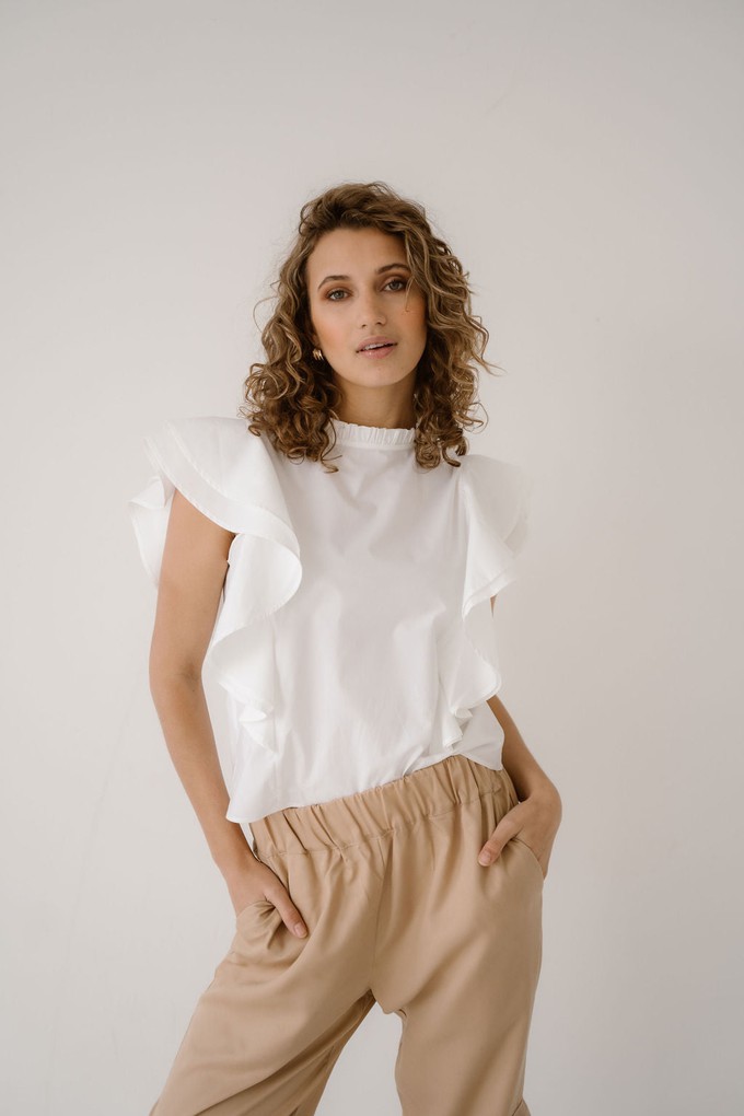 RACHEL TOP - WHITE from ELJO THE LABEL