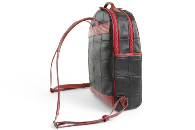 Voyager Backpack | Leather & Fire-hose from Elvis & Kresse