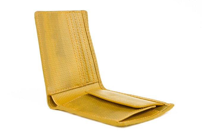 Billfold Wallet with Coin Pocket | Leather & Fire-hose from Elvis & Kresse