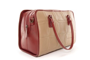 Large Post Bag | Leather & Fire-hose from Elvis & Kresse