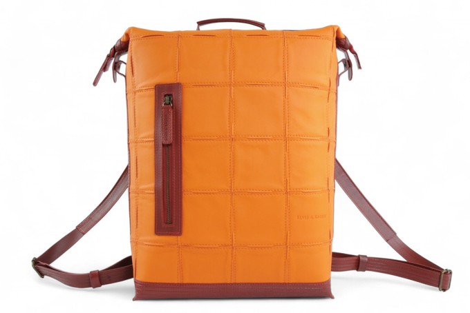 Large Backpack | Leather & Fire-hose from Elvis & Kresse