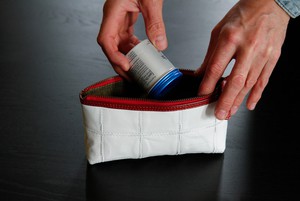 Toiletry Pouch | Leather & Fire-hose from Elvis & Kresse