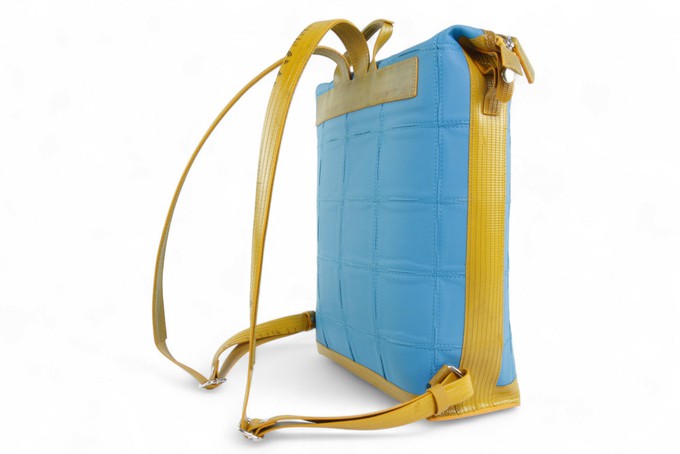 Large Backpack | Leather & Fire-hose from Elvis & Kresse