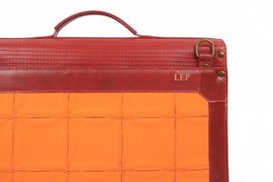 Continental Briefcase | Leather & Fire-hose from Elvis & Kresse