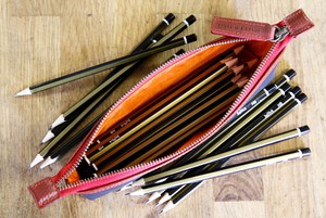Pencil Case | Leather & Fire-hose from Elvis & Kresse