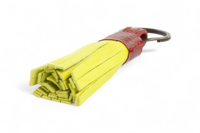 Tassel Keyring | Leather & Fire-hose from Elvis & Kresse