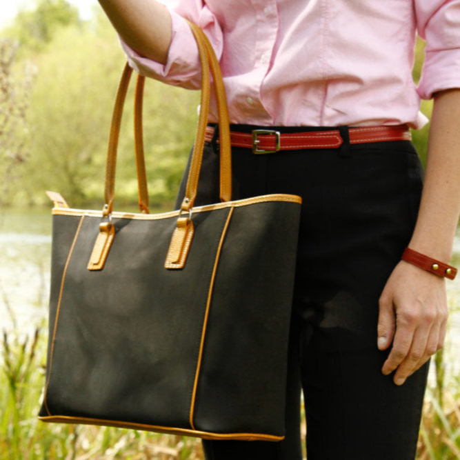 Classic Tote | Printing Blanket & Fire-hose from Elvis & Kresse