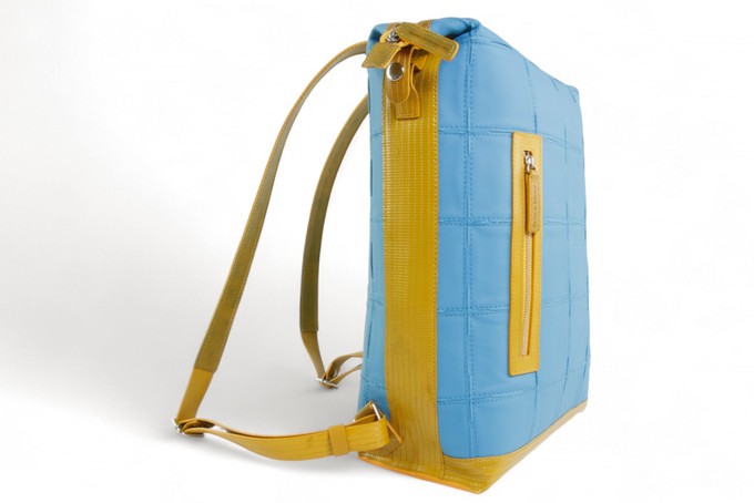 Large Backpack | Leather & Fire-hose from Elvis & Kresse