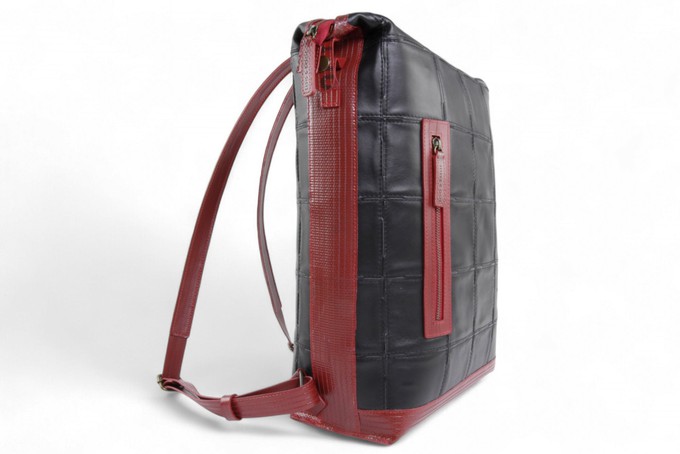 Large Backpack | Leather & Fire-hose from Elvis & Kresse