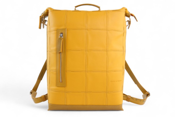 Large Backpack | Leather & Fire-hose from Elvis & Kresse