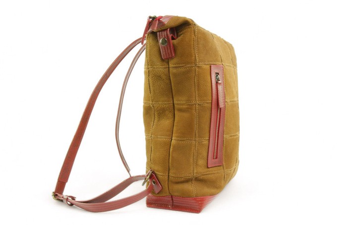 Large Backpack | Leather & Fire-hose from Elvis & Kresse