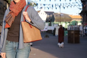 Small Tote | Leather & Fire-hose from Elvis & Kresse