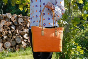 Small Tote | Leather & Fire-hose from Elvis & Kresse