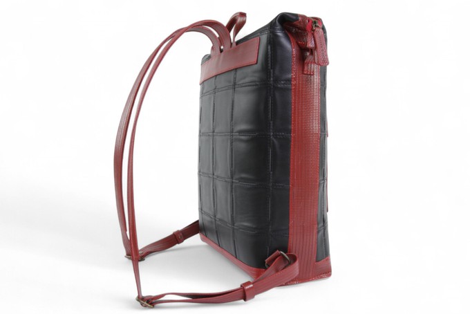 Large Backpack | Leather & Fire-hose from Elvis & Kresse