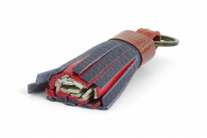 Tassel Keyring | Leather & Fire-hose from Elvis & Kresse