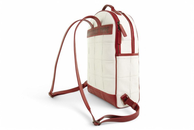 Voyager Backpack | Leather & Fire-hose from Elvis & Kresse
