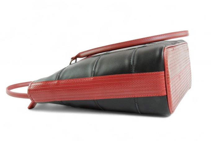 Small Tote | Leather & Fire-hose from Elvis & Kresse
