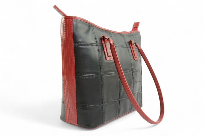 Small Tote | Leather & Fire-hose from Elvis & Kresse