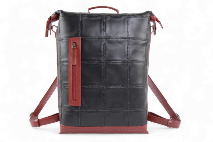 Large Backpack | Leather & Fire-hose from Elvis & Kresse