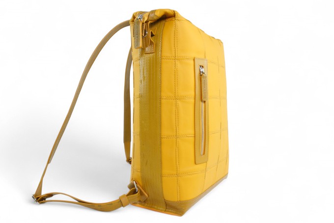 Large Backpack | Leather & Fire-hose from Elvis & Kresse