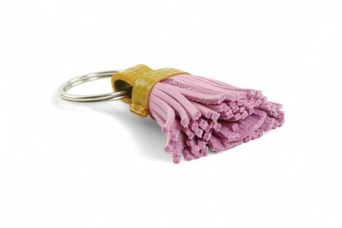 Mini Tassel Keyring | Leather & Fire-hose from Elvis & Kresse