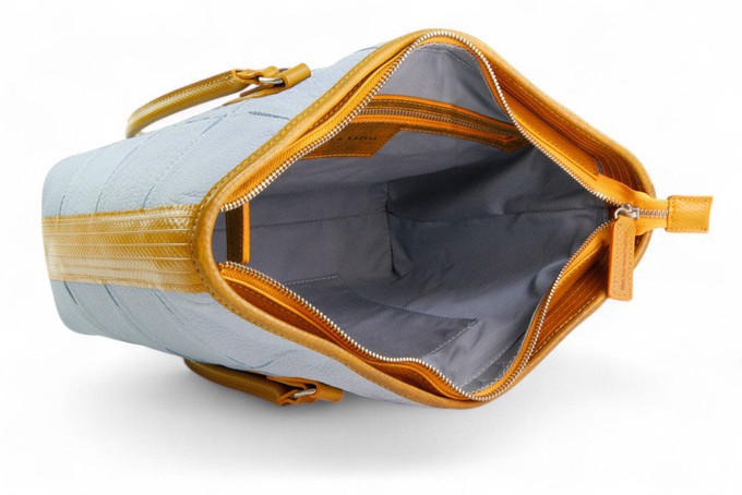 Small Tote | Leather & Fire-hose from Elvis & Kresse