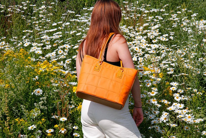 Small Tote | Leather & Fire-hose from Elvis & Kresse