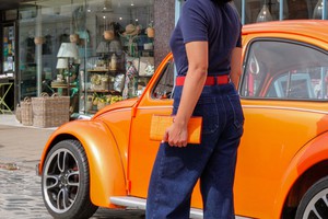 Travel Wallet | Leather & Fire-hose from Elvis & Kresse