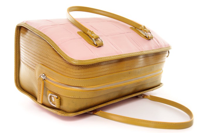Large Post Bag | Leather & Fire-hose from Elvis & Kresse