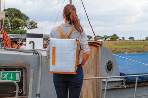 Large Backpack | Leather & Fire-hose from Elvis & Kresse