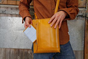 Passport Cover | Leather & Fire-hose from Elvis & Kresse