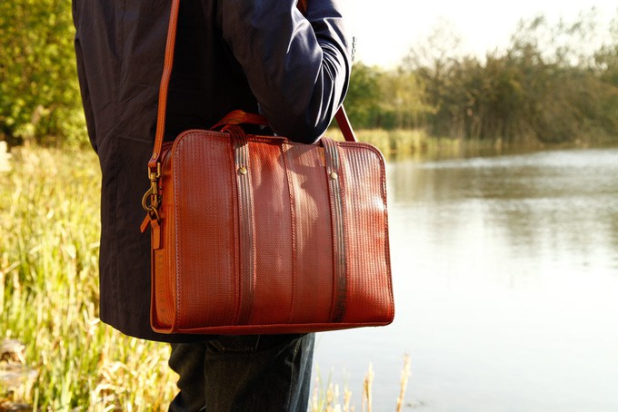Compact Briefcase | Printing Blanket & Fire-hose from Elvis & Kresse