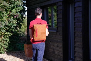 Large Backpack | Leather & Fire-hose from Elvis & Kresse