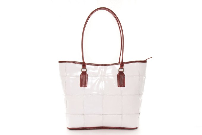 Small Tote | Leather & Fire-hose from Elvis & Kresse