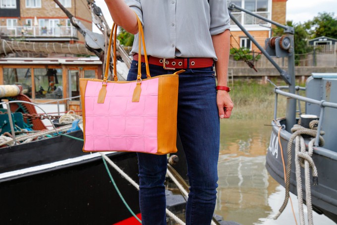 Classic Tote | Leather & Fire-hose from Elvis & Kresse