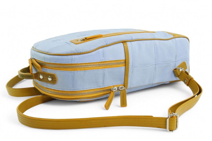 Voyager Backpack | Leather & Fire-hose from Elvis & Kresse