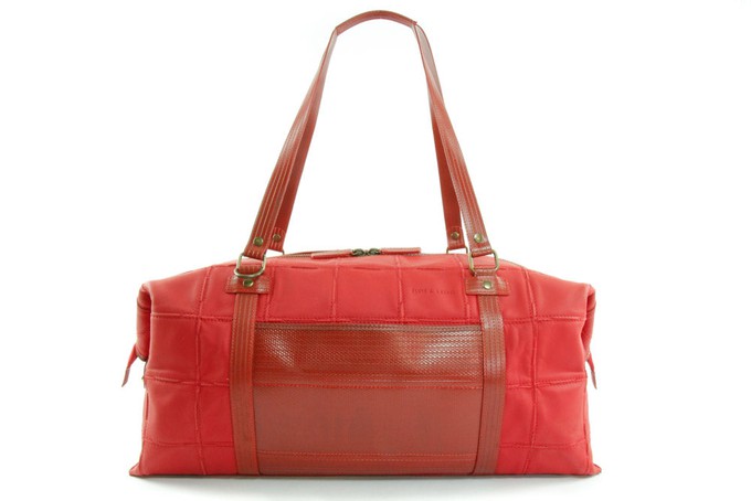 Weekend Bag | Leather & Fire-hose from Elvis & Kresse