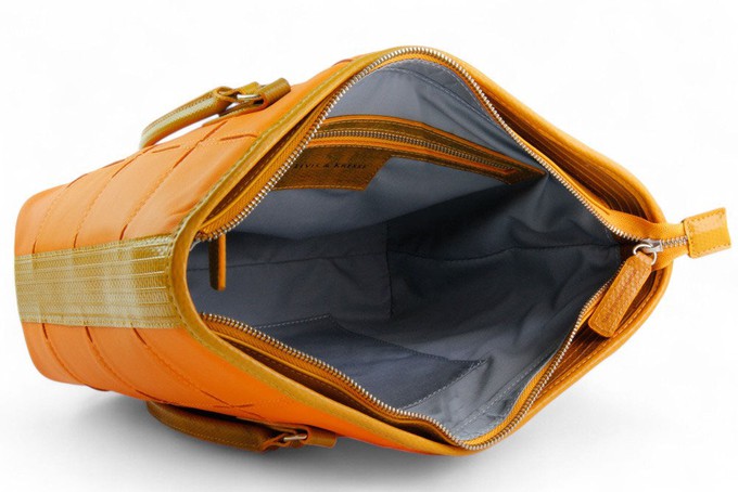 Small Tote | Leather & Fire-hose from Elvis & Kresse
