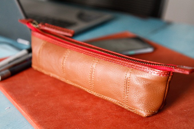 Pencil Case | Leather & Fire-hose from Elvis & Kresse
