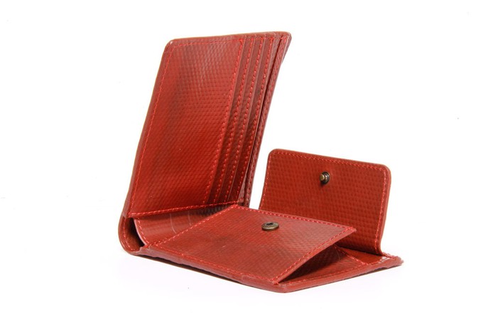 Billfold Wallet with Coin Pocket | Leather & Fire-hose from Elvis & Kresse