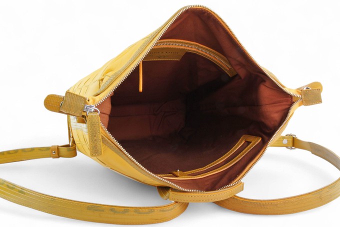 Large Backpack | Leather & Fire-hose from Elvis & Kresse